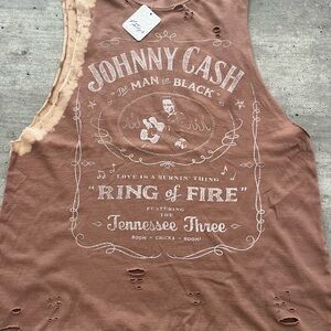 Free People Johnny Cash Tank Top